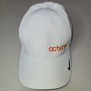 Nike Legacy91 Dri-FIT Hat Mens White Adjustable Octane Logo Golf Baseball Cap